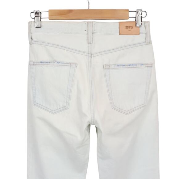 NWT Edwin Cai Classic High-Rise Straight Leg Denim Jean High Hopes Blue Size 25 - Picture 6 of 11